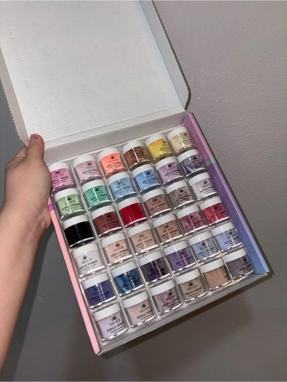 Nicoee Acrylic Powder Nail Set - Multi Color Collection